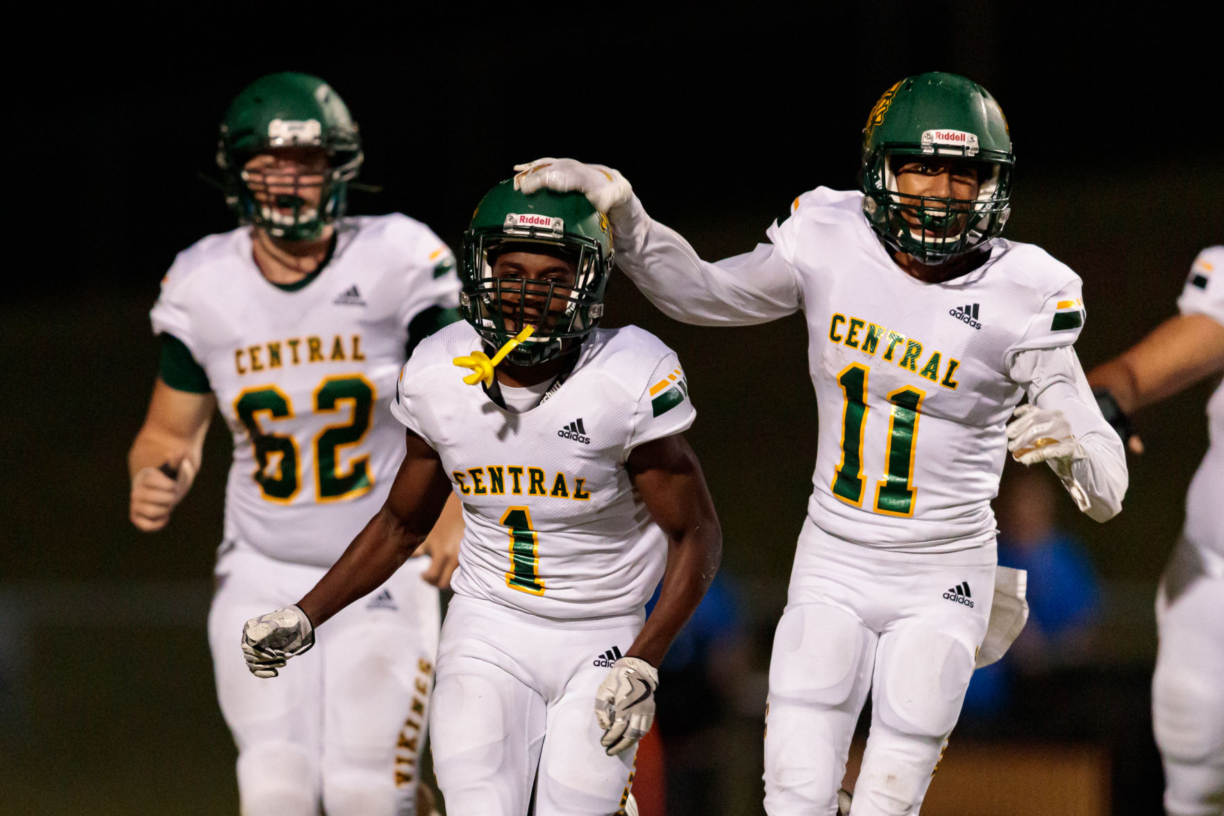 The Central Cabarrus Vikings shut out the Mount Pleasant Tigers 45-0.